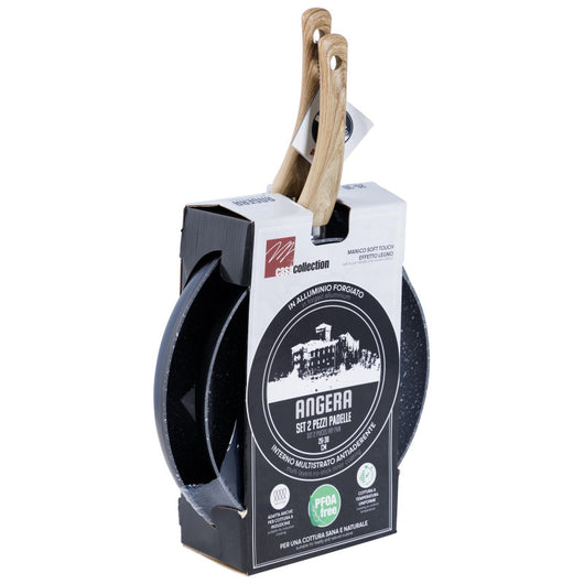 Set di 4 confezioni 2 Padelle 26-30 Angera In Alluminio Forgiato