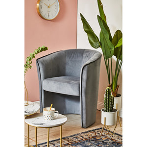 Set di 4 confezioni 2 Tavolini Tondi Rome Bianco Effetto Marmo/oro