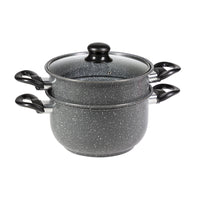 Set di 4 confezioni Friggi Vapo 4pezzi Grigio Marmoriz