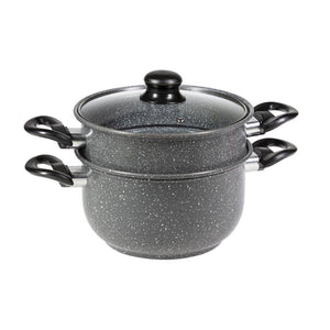 Set di 4 confezioni Friggi Vapo 4pezzi Grigio Marmoriz