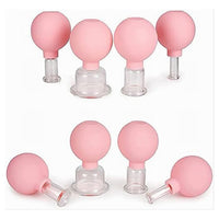 Set Di 4 Coppette Per Massaggio Facciale Sfera In Silicone Massaggiatore Schiena