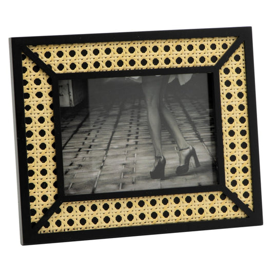 Set di 4 Cornici Portafoto Vienna 26x21 Naturale/nero