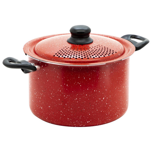 Set di 4 Cuoci Scola Dasy Diam 24 Alluminio Antiaderente Rosso