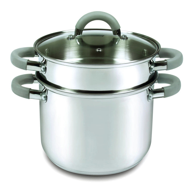 Set di 4 Cuociscola 3 Pezzi Cm 20 Inox Manici In Silicone