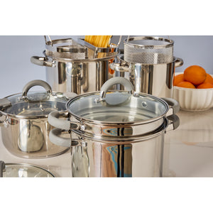 Set di 4 Cuociscola 3 Pezzi Cm 20 Inox Manici In Silicone