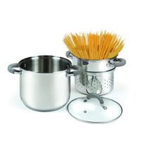 Set di 4 Cuociscola 3 Pezzi Cm 20 Inox Manici In Silicone