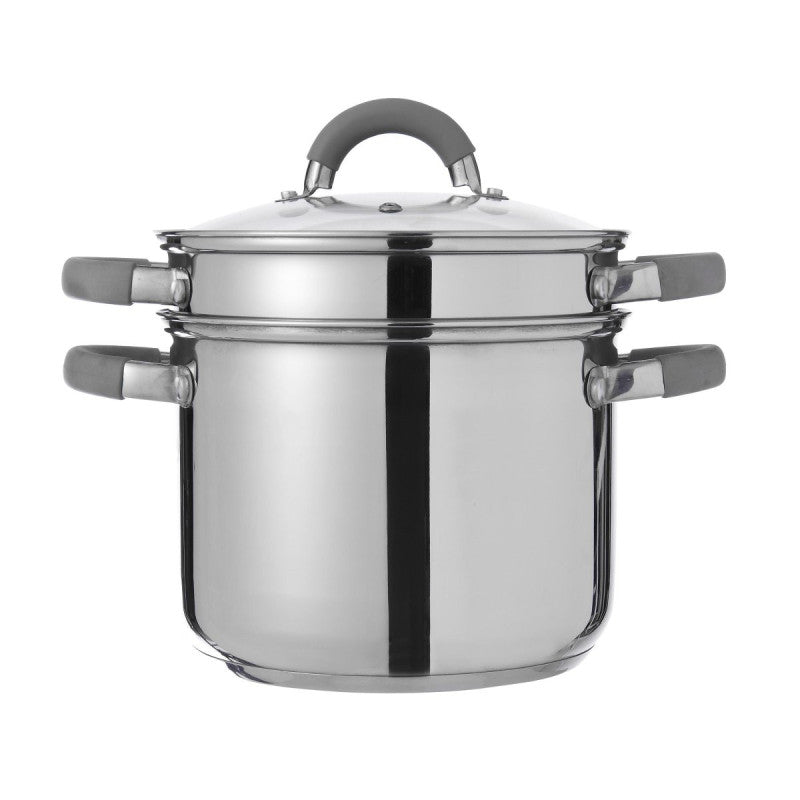 Set di 4 Cuociscola 3 Pezzi Cm 20 Inox Manici In Silicone