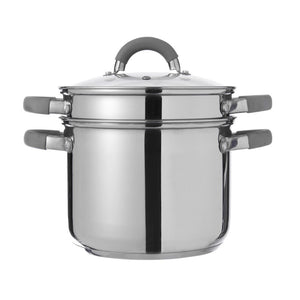 Set di 4 Cuociscola 3 Pezzi Cm 20 Inox Manici In Silicone