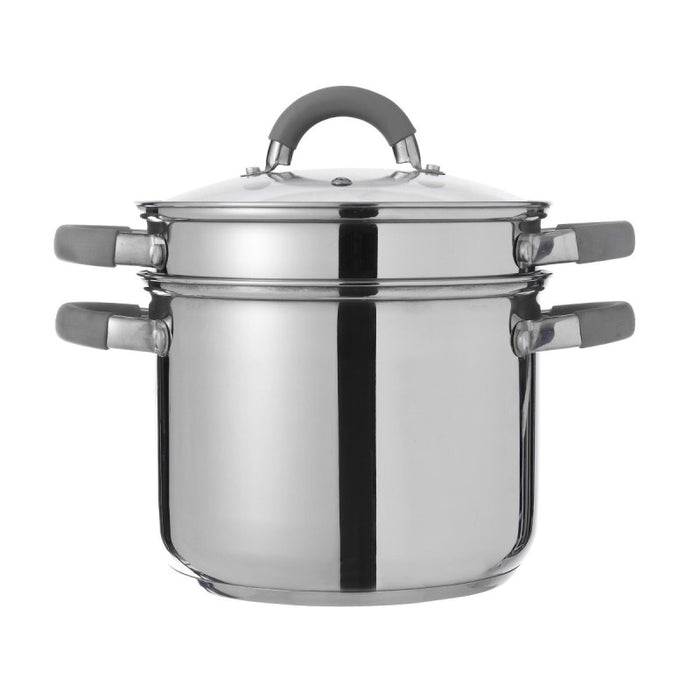 Set di 4 Cuociscola 3 Pezzi Cm 20 Inox Manici In Silicone