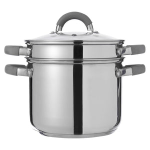 Set di 4 Cuociscola 3pz Ø 24 In Set S18/10 Con Protezioni In Silicone