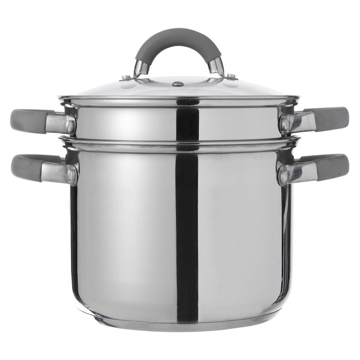 Set di 4 Cuociscola 3pz Ø 24 In Set S18/10 Con Protezioni In Silicone