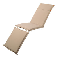 Set di 4 Cuscini Per Sdraio Colore Tortora