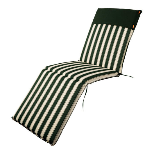 Set di 4 Cuscini Per Sdraio Riga Verde