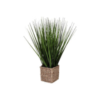 Set di 4 Erba Cipollina Artificiale Con Vaso In Corda