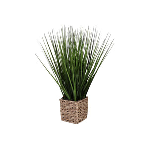 Set di 4 Erba Cipollina Artificiale Con Vaso In Corda