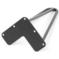 IDMarket - Set di 4 gambe a perno da 71 cm per tavolo di design industriale