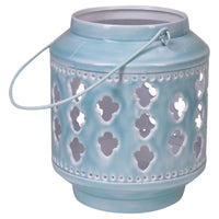Set di 4 Lanterne Glazed Azzur 18*18*21-31230 Bmi
