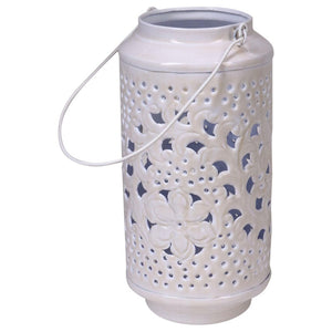 Set di 4 Lanterne Glazed Bianca 15,5*15,5*21-31239bmi