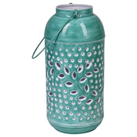 Set di 4 Lanterne Glazed Verde 14*14*29-31232 Bmi