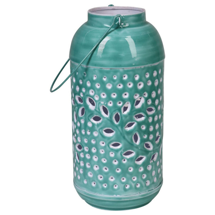 Set di 4 Lanterne Glazed Verde 14*14*29-31232 Bmi