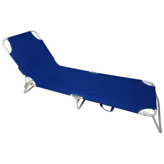 Set di 4 Lettini Acciaio Royal Blu 188x58x24