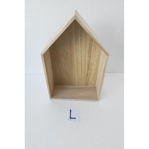 Set di 4 Mensole Casetta L:26 5x10x35cm