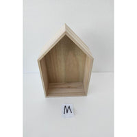 Set di 4 Mensole Casetta M:22 5x9x31cm