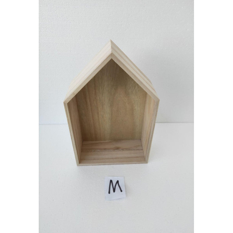 Set di 4 Mensole Casetta M:22 5x9x31cm