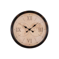 Set di 4 Orologi Da Parete In Plastica Stark ø50 Cm Nero/naturale