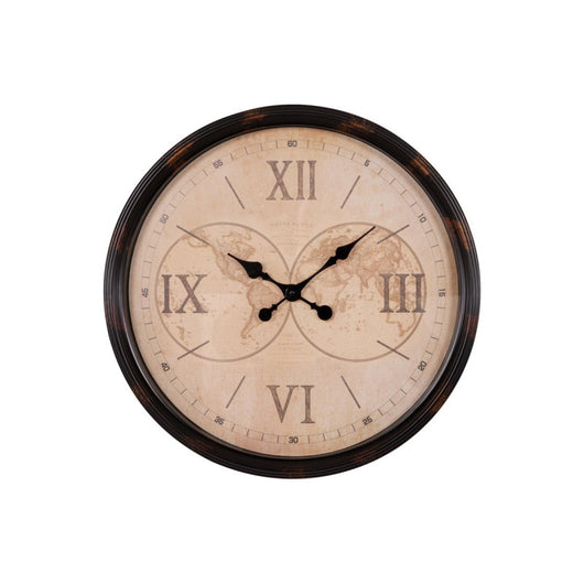 Set di 4 Orologi Da Parete In Plastica Stark ø50 Cm Nero/naturale