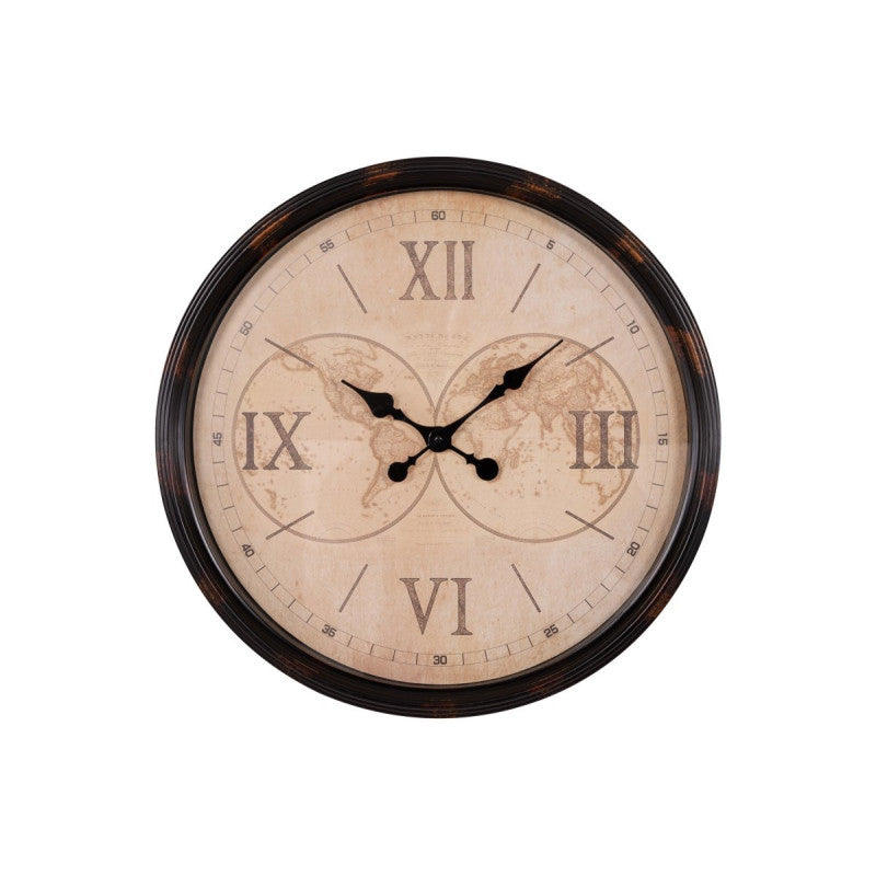 Set di 4 Orologi Da Parete In Plastica Stark ø50 Cm Nero/naturale