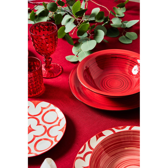 Set di 4 Piante Ficus Sintetica Real Touch H110cm Verde In Vaso Plastica