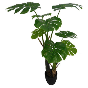 Set di 4 Piante Sintetica Philo Real Touch H120cm Verde In Vaso Plastica