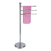 Set di 4 Piantena Portasalviette Ninfea Acciaio Tre Bracci