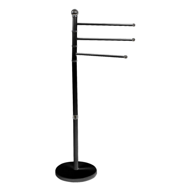 Set di 4 Piantena Portasalviette Ninfea Nero Tre Bracci