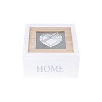 Set di 4 Scatole Portatutto Quadrata Faith 23x17x8