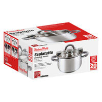Set di 4 Scolatutto 20cm Inox 18/10