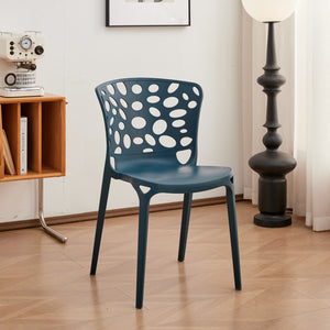 Set di 4 Sedie Ade Blu Ottanio Pp 55x50x83