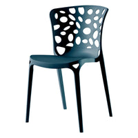 Set di 4 Sedie Ade Blu Ottanio Pp 55x50x83