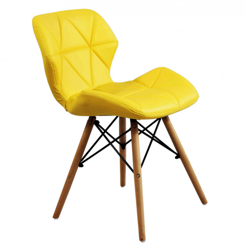 Set di 4 SEDIE ANNAPOLIS GIALLA