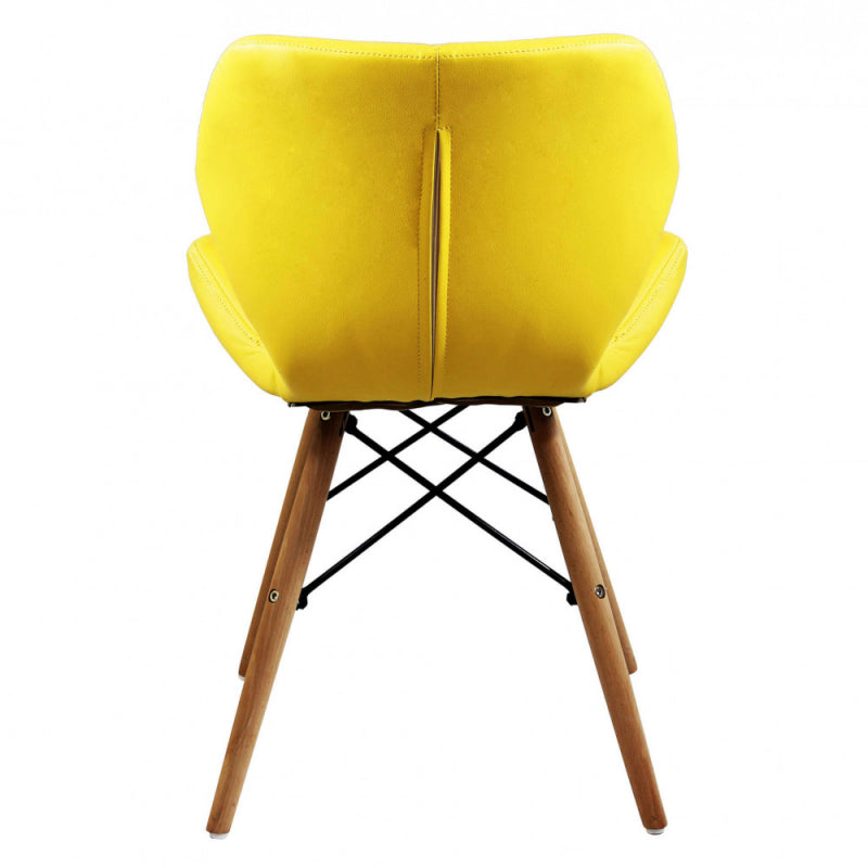 Set di 4 SEDIE ANNAPOLIS GIALLA