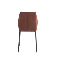 Set di 4 Sedie Anya In Tessuto Mattone Dimensione 56x42x88,5cm