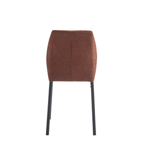 Set di 4 Sedie Anya In Tessuto Mattone Dimensione 56x42x88,5cm