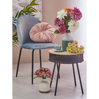 Set di 4 Sedie Bonnie Blu Avio Velluto 45x55x82