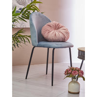 Set di 4 Sedie Bonnie Blu Avio Velluto 45x55x82