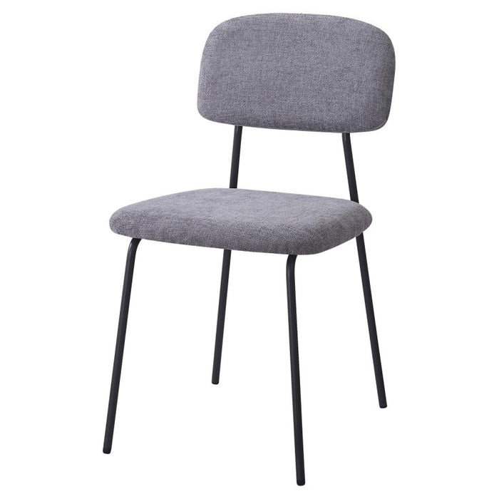 Set di 4 Sedie Brenda 45x44x81,5cm In Tessuto Grigio