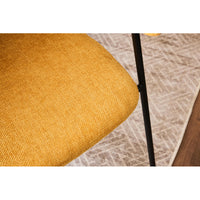 Set di 4 Sedie Brenda 45x44x81,5cm In Tessuto Senape