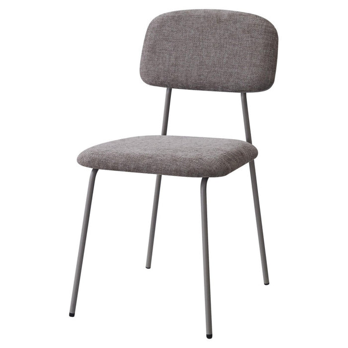 Set di 4 Sedie Brenda 45x44x81,5cm In Tessuto Tortora