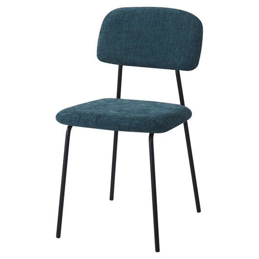 Set di 4 Sedie Brenda 45x44x81,5cm In Tessuto Verde Ottanio