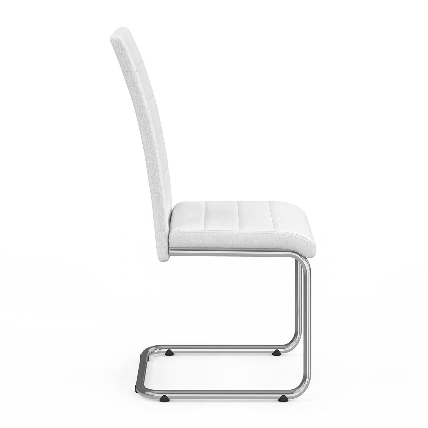 IDMarket - Set di 4 sedie da pranzo bianche MIA